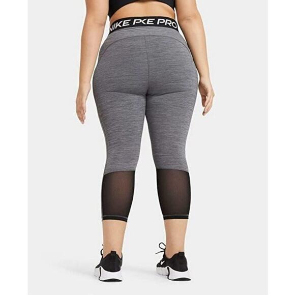 Nike pro mesh active athletic workout leggings plus size 2X new! - Picture 2 of 13